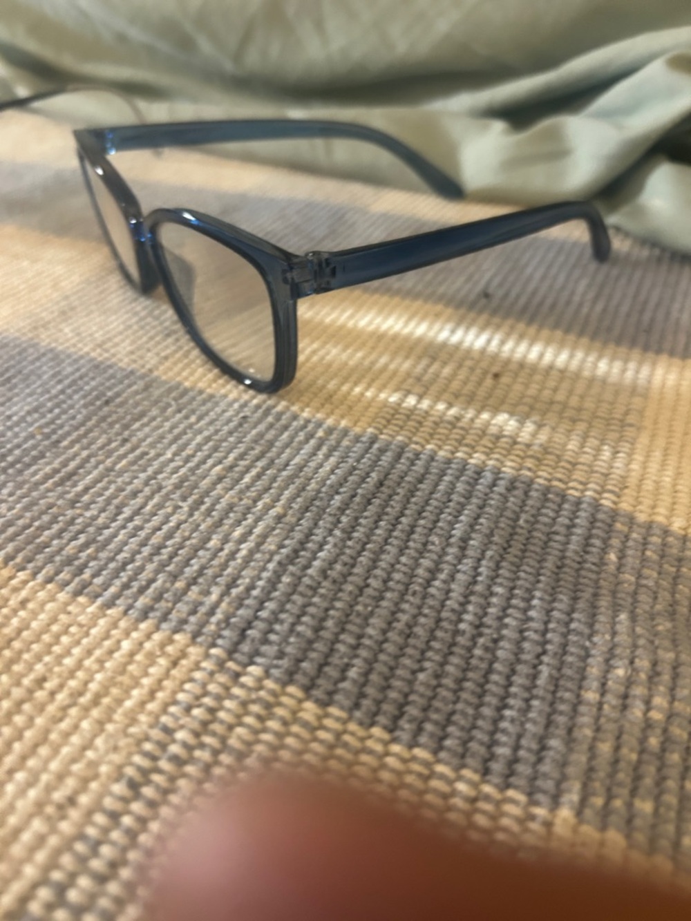 marilyn monroe Translucent Blue Square Frame reading Glasses